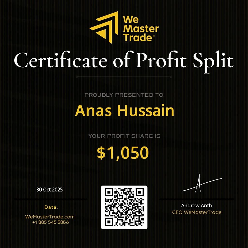 شهادة سحب من WeMasterTrade