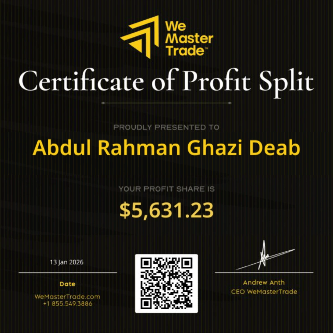 شهادة سحب من WeMasterTrade