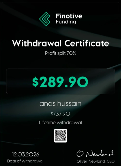 شهادة سحب من Finotive Funding